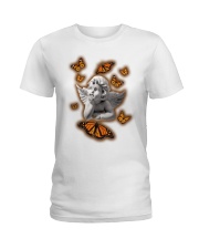Butterfly Angel Statue - LTE Ladies T-Shirt tile