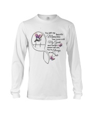 Gem Butterflies On Lady Hand Heartbeat - LTE Long Sleeve Tee tile