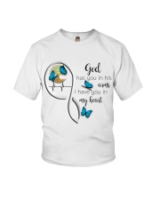 BUTTERFLY GOD HAS YOU IN HIS ARMS - BEST SELLER Youth T-Shirt tile
