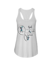 HUMMINGBIRD GOD HAS YOU IN HIS ARMS - BEST SELLER Ladies Flowy Tank tile