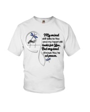 Blue Dragonfly Mandala In Lady Hand - LTE Youth T-Shirt tile