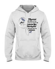 Blue Dragonfly Mandala In Lady Hand - LTE Hooded Sweatshirt tile
