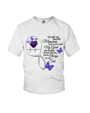 BUTTERFLY PURPLE YOU LEFT ME - BEST SELLER Youth T-Shirt tile
