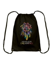 Dragonfly Dreamcatcher Watercolor - LTE Drawstring Bag tile