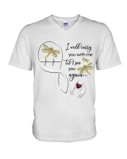DRAGONFLY I WILL CARRY YOU WITH ME - BEST SELLER V-Neck T-Shirt tile