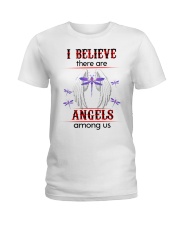 Dragonfly I Believe Angels SB3532 Ladies T-Shirt tile