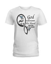 Blue Hummingbirds God Has You - LTE Ladies T-Shirt tile