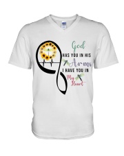 DRAGONFLY GOD HAS YOU IN HIS ARMS - BEST SELLER V-Neck T-Shirt tile