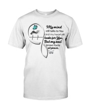 Blue Butterfl My Mind Still Talks Heartbeat - LTE Classic T-Shirt front