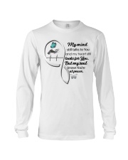 Blue Butterfl My Mind Still Talks Heartbeat - LTE Long Sleeve Tee tile