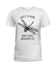 Dragonfly Just A Lady - LTE Ladies T-Shirt tile