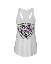 Gem Pink Butterflies On Heart Tree Of Life - LTE Ladies Flowy Tank tile