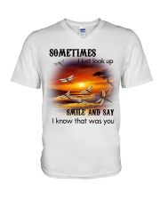 Dragonfly Sometimes I Just Look Up SB3759 V-Neck T-Shirt tile