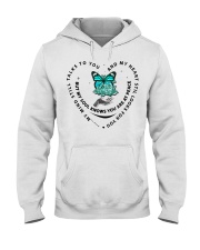 Turquoise Butterfly Rose - LTE Hooded Sweatshirt tile