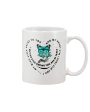 Turquoise Butterfly Rose - LTE Mug tile