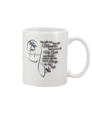 Mandala Dragonfly You Left Me Mug tile