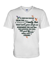 Hummingbird A Limb Has Fallen V-Neck T-Shirt tile