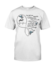 Blue Hummingbird On Lady Hand Heartbeat - LTE Classic T-Shirt front