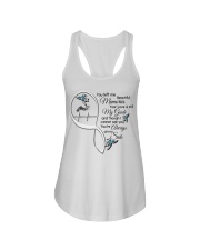 Blue Hummingbird On Lady Hand Heartbeat - LTE Ladies Flowy Tank tile