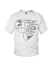 Blue Hummingbird On Lady Hand Heartbeat - LTE Youth T-Shirt tile