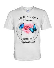 BUTTERFLY AS LONG AS I BREATHE - BEST SELLER V-Neck T-Shirt tile