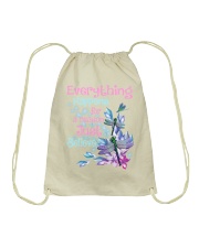 Dragonfly Everything Happens For A Reason - LTE Drawstring Bag tile