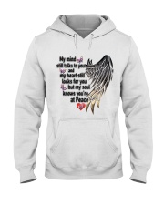 Gem Butterfly My Mind Still Talks To You - LTE Hooded Sweatshirt tile