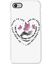 Pink Butterflies Cancer On Hand - LTE Phone Case tile