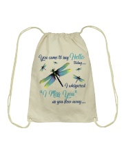 Dragonfly You Came To Say Hello - LTE Drawstring Bag tile