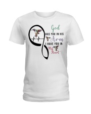 HUMMINGBIRD GOD HAS YOU IN HIS ARMS - BEST SELLER Ladies T-Shirt tile