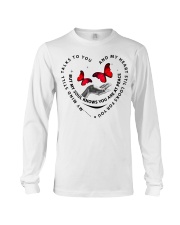 Red Butterflies On Hand - LTE Long Sleeve Tee tile