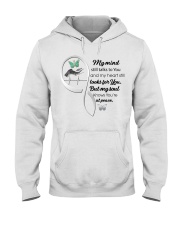 Turquoise Butterfly On Hand Infinity - LTE Hooded Sweatshirt tile