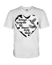 Green Hummingbird No Longer By My Side V-Neck T-Shirt tile