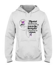 Purple Butterfly Ribbon Infinity Love - LTE Hooded Sweatshirt tile
