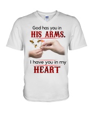 Bees God Has You In His Arms SB3517 V-Neck T-Shirt tile