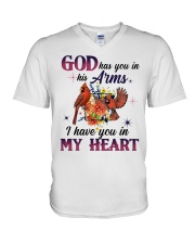 Bird God Has You In His Arms FT0001 V-Neck T-Shirt tile