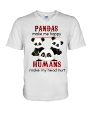 PANDAS MAKE ME HAPPY - BEST SELLER V-Neck T-Shirt tile