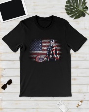 GOALIE LACROSSE FLAG Classic T-Shirt lifestyle-mens-crewneck-front-17