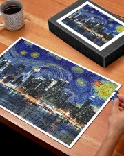 New York Starry Night Skyline 250 Piece Puzzle (horizontal) aos-jigsaw-puzzle-250-pieces-horizontal-lifestyle-front-27