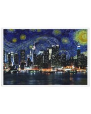 New York Starry Night Skyline 250 Piece Puzzle (horizontal) front