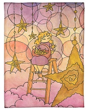 Star harvester Small Fleece Blanket - 30" x 40" front