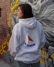 Sailboat Art Collection - Sailing Clothes Hooded Sweatshirt lifestyle-unisex-hoodie-back-1