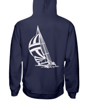 Sailing Clothes for Yachting fans - Sailboat Hooded Sweatshirt back