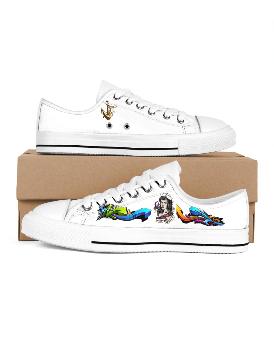 Women's Sailing Design Shoes Women's Low Top White Shoes