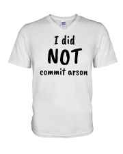 I Did Not Commit Arson T Shirt V-Neck T-Shirt tile