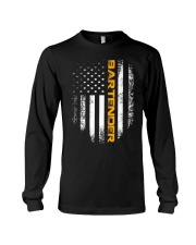 Vintage American USA Flag Bartender T-Shirt B Long Sleeve Tee thumbnail