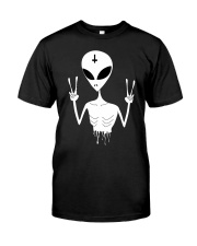 We Come in Peace Nu Goth Pastel or Ha Classic T-Shirt front