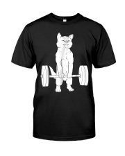 Cat Deadlift Powerlifting T-Shirt Classic T-Shirt front