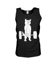 Cat Deadlift Powerlifting T-Shirt Unisex Tank thumbnail