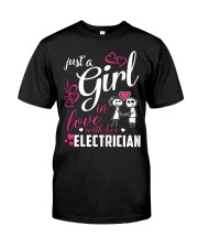Womens Just A Girl In Love With Her Electr Classic T-Shirt thumbnail